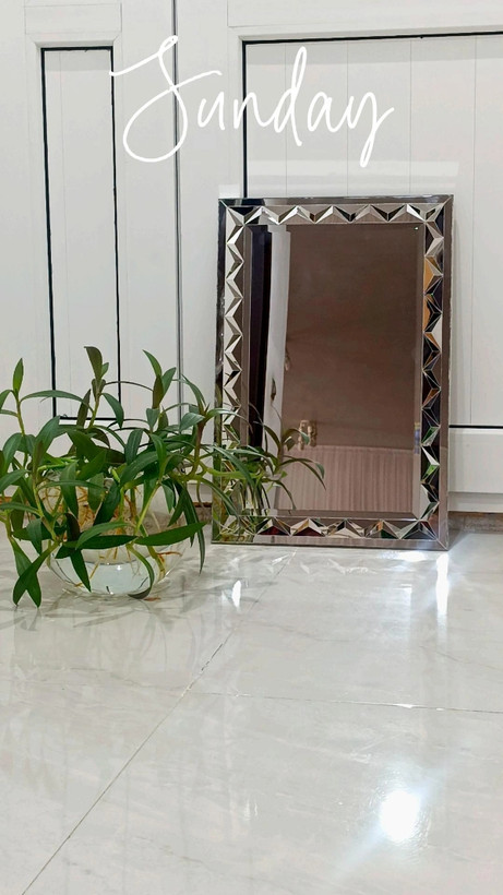 آینه دیواری در ابعاد ۴۵×۶۰ مدل سنتی